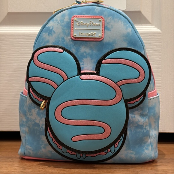 NEW Disney Eats Macaron Loungefly Mini Backpack - Picture 3 of 8